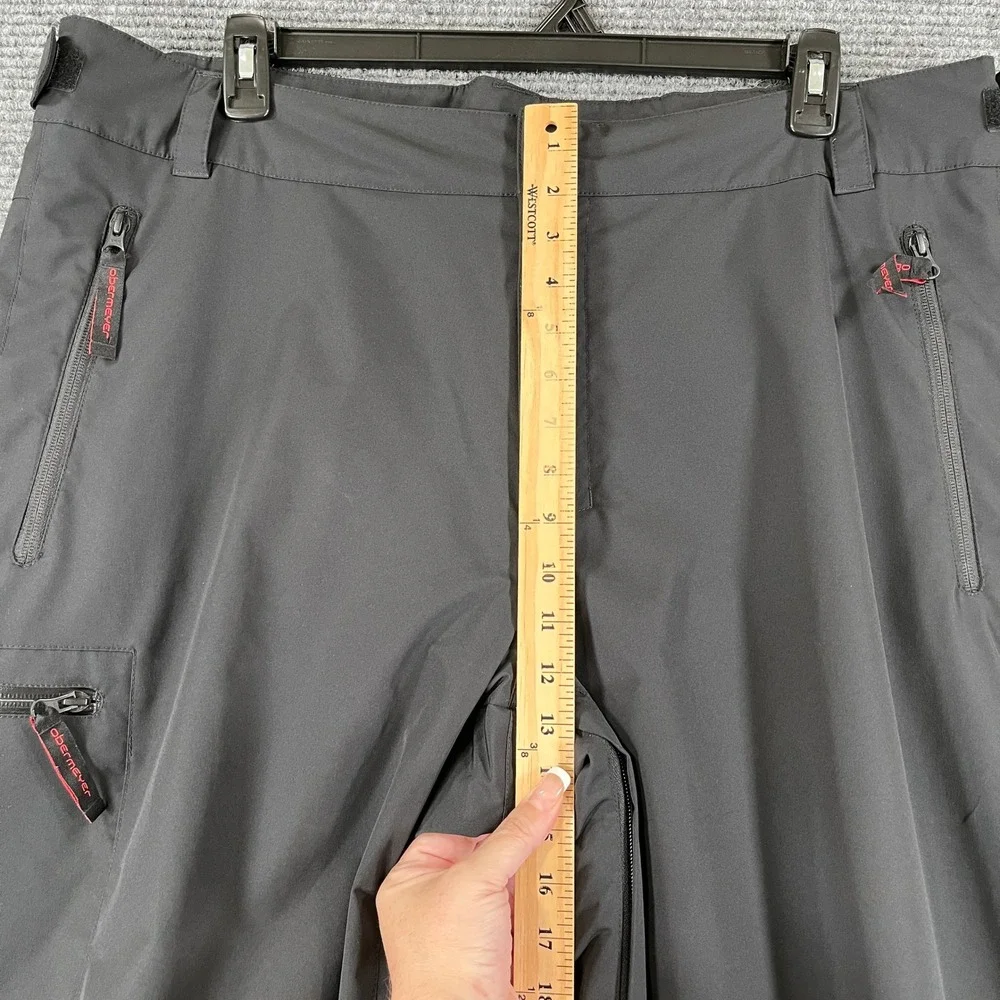 Obermeyer Snow Pants Mens XL Black Insulated Cargo Pockets Skiing Snowboarding